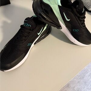 Nike Air Max 270 Black and Mint Shoes